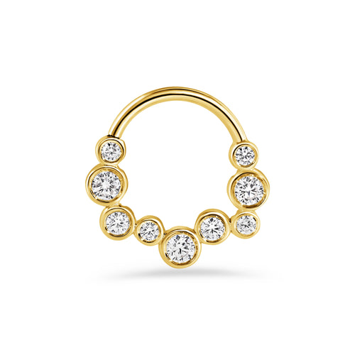 Bubble Bezel Seamless Ring