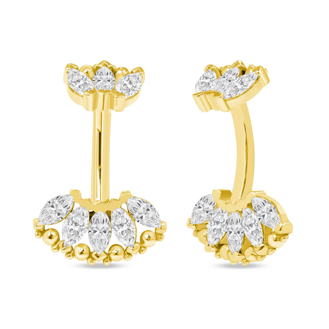 Marquise Beauty Curved Barbell